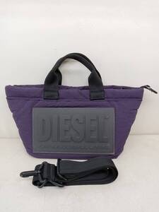 ★DIESEL ディーゼル 2way ショルダーバッグ ハンドバッグ スモールトート パープル★