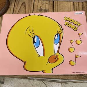 ヴィンテージ★ワーナーブラザース　TWEETY ランチョンマット①★トウィーティ、未使用、レトロ