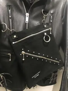 GlyPhS オリジナルpunk rock W ZIP ヒップ &ショルダー