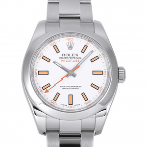 ロレックス ROLEX ミルガウス 116400 ホワイト文字盤 中古 腕時計 メンズ