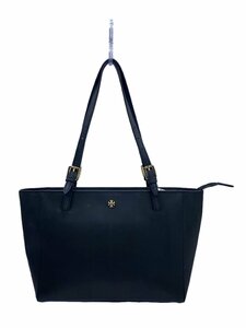 TORY BURCH◆エマーソン/トートバッグ/PVC/BLK/無地