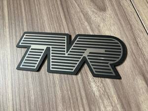 ★送料無料★TVR Text Style Self Adhesive Car Badge カー サイン バッジ バッチ 100mm x 38mm 2枚セット