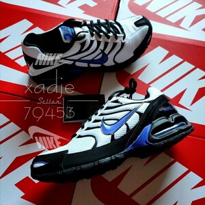 新品 正規品 NIKE ナイキ AIR MAX TORCH 4 エアマックス トーチ 黒 ブラック 白 ホワイト 青 ブルー 29cm US11 軽量 箱付き