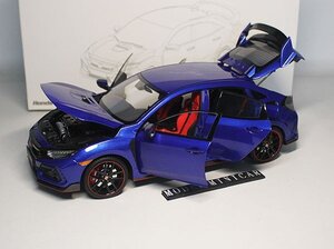 ▲全開閉！Blue！金属製！LCD 1/18 ホンダ Honda Civic シビック Type R タイプ R 無限 FK8 Mugen 新品