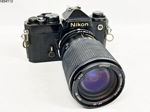 Nikon ニコン FE TAMRON 35-135mm 1:3.5-4.5 一眼レフ フィルムカメラ ボディ レンズ MF-12 データバック 通電可能 ジャンク 1654Y12-7