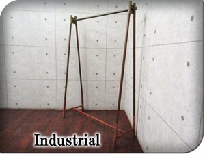 ■高級■Industrial/インダストリアル/工業系■ロートアイアン×シーシャムウッド無垢■コートハンガー/ハンガーラック■smm5426m