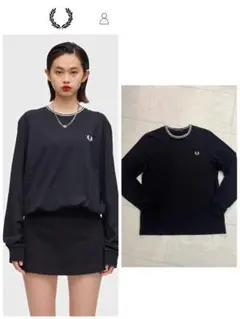 フレッドペリー Twin Tipped Long Sleeve T-Shirt