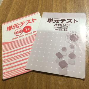 単元テスト　英語1年　社会公民