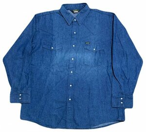 保管品 70s デッドストック USA製 osh kosh オシュコシュ 長袖 デニム ウエスタン シャツ