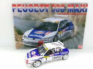 NUNU 1/24 プジョー 306 マキシ モンテカルロラリー 1996 プラモデル 完成品(4122-737)