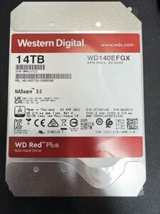 Western Digital SATA HDD RED ハードディスク　WD140FEGX 14TB NASware 3.5 inch インチ 使用時間19121時間 電源82回投入4