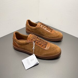 ブルネロクチネリ　BRUNELLO CUCINELLI メンズ　スニーカー　靴　レザー 本革 スエード シューズ　カジュアル　39-44 サイズ選択可能