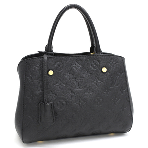 ルイヴィトン モンテーニュBB ハンドバッグ ミニトート M41053 モノグラムアンプラント ノワール LOUIS VUITTON Montaigne BB