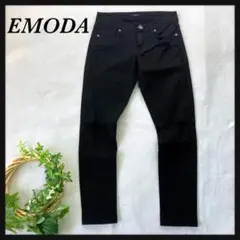 美品✨EMODA　エモダ ニークラッシュパギンス ブラック スキニーパンツ