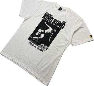 HARDCORE CHOCOLATE ☆ キングコング ブルーザー ブロディ 半袖 Tシャツ ホワイト XL プロレスラー 古着 ハードコアチョコレート■AA293