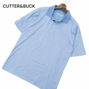 未使用★ CUTTER&BUCK カッター＆バック 春夏 CB DRY TEC 吸汗速乾 半袖 ピマコットン ポロシャツ Sz.S　メンズ ゴルフ　A4T06427_6#A