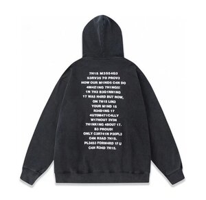 VETEMENTS ヴェトモンス Hoodie ウェットプルパーカ パーカ ブラック 中古 L TJ 1