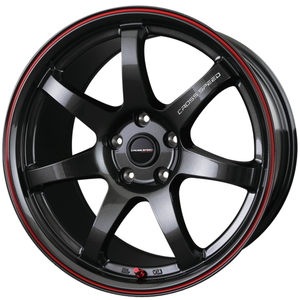 YOKOHAMA BluEarth-Es ES32 245/40R18 CROSS SPEED CR7 グロスガンメタ+レッドライン 18インチ 7.5J+48 5H-114.3 4本セット