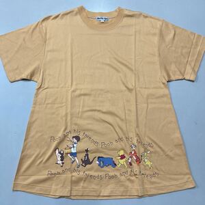 ディズニー くまのプーさん Tシャツ Disney 未使用 LLサイズ レディース Amista club プーさん 日本製 MADE IN JAPAN 半袖シングルステッチ