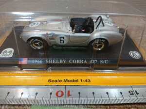 c1074 送料600円　ミニカー 1966年 SHELBY COBRA 427 S/C 1/43 delprado 