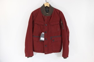 新品 Johnbull ミリタリーショート ハンティングジャケット S レッド 赤 ブルゾン MA-1 定価22000円 ワーク JKT アーミー ジョンブル