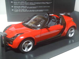 S=1/18☆smartware特注京商製 smart roadster(spice red):スマート・ロードスター(スパイス・レッド)絶版希少・未使用新品！