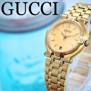 11 GUCCI 時計　9200L ゴールド　レディース　デイト　デイト