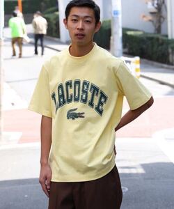 LACOSTE × BEAMS / 別注 College T-Shirt 黄色　ラコステ　3