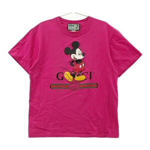 GUCCI グッチ 半袖Tシャツ ミッキー ピンク系 XS [240001858513] メンズ