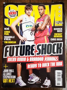 2009 June SLAM MAGAZINE #128 RICKY RUBIO BRANDON JENNINGS / スラム 雑誌 リッキー ルビオ Jordan, Nike, Adidas NBA Basketball