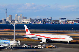 飛行機 デジタル画像 ボーイング777 日本 政府専用機 9