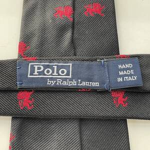 POLO by RALPH LAUREN（ ポロバイラルフローレン） 黒動物ドットネクタイ