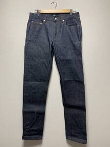 美品☆W32 [A.P.C.] JEAN NEW STANDARD ニュースタンダードジーンズ インディゴデニムパンツ 32 セルビッチ APC アーペーセー