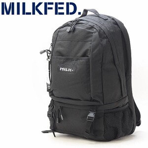 新品◆MILKFED. ミルクフェド NEO BIG BACKPACK BAR ネオビッグ バックパック リュックサック 黒 ブラック