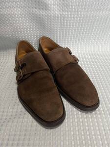 GRENSON スウェードダブルモンクストラップ　61/2