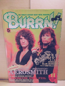 BURRN!/1989年11月号/AerosmithMSGBruceKulickRiotWingerBlueMurder