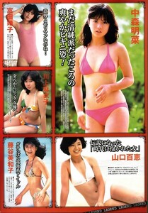 ..切り抜き 斉藤由貴 早見優 松田聖子 中森明菜 藤谷美和子 柏原芳恵 三田寛子 森尾由美 高岡早紀 高橋由美子 宮沢りえ 京野ことみ他