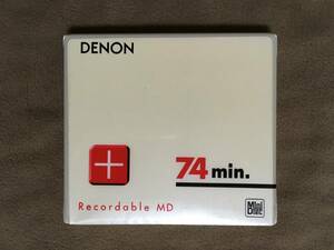 【 送料無料！!・とっても希少なDENON製・未開封品！】★DENON 録音用MD ミニディスク 74分◇レッド/日本コロムビア★