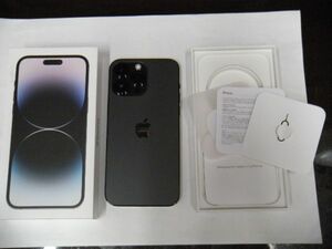 ★iPhone14 Pro Max. A2893 128GB/ MQ963J/A /シムフリー/スペースブラック/バッテリー最大容量：87%/元箱付/スマホ/携帯電話/美品★