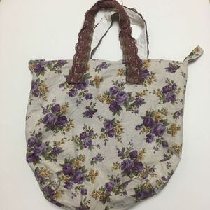 ハンドメイド　トートバッグ エコバッグ マザーズバッグ 花柄 