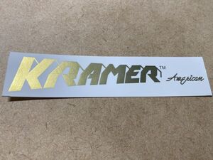 Kramer American表記 ネックヘッド ロゴ デカール GOLD #DECAL-KRAMERA-GD