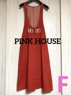 ピンクハウス　PINKHOUSE ジャンバースカート　ロング　デニム