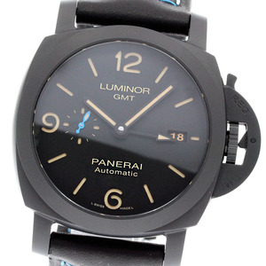 パネライ PANERAI PAM01441 ルミノール1950 3デイズ GMT チェラミカ 自動巻き メンズ 極美品 箱・保証書付き_846368