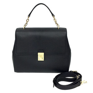 セール FURLA フルラ JOANN M TOP HANDLE ジョアン M 2WAY ハンドバッグ ショルダーバッグ レザー 美品 aq4972