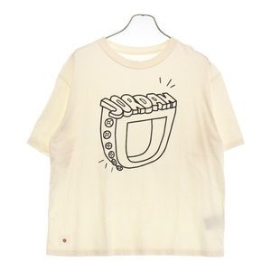 NIKE ナイキ JORDAN BRAND W J FLIGHT GF TEE ロゴプリント 半袖カットソー Tシャツ レディース アイボリー DQ4594-133