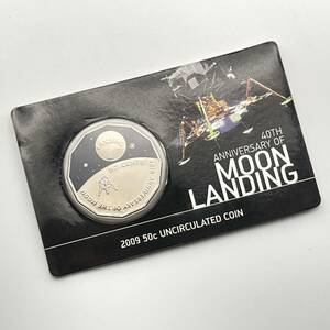 長期保管品 40TH ANNIVERSARY OF MOON LANDING 2009 50c UNCIRCULATED COIN ROYAL AUSTRALIAN MINT