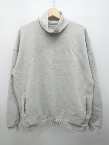 ◇ RED CHOP WORKS レッドチョップ ハイネック 裏起毛 シンプル 長袖 トレーナー サイズ38 グレー系 レディース P