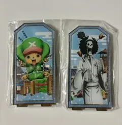 ONE PIECE アクリルペンスタンド　江戸村　ブルック　チョッパー