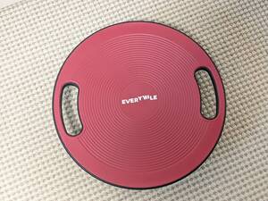 EVERYMILE バランスボード 体幹トレーニング 滑り止め 運動不足 直径40cm ワインレッド