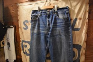 グッドスタイル雰囲気系◎Levis501リーバイス501インディゴデニムパンツW36L36インディゴボタンフライオールコットンアメカジワークn25031